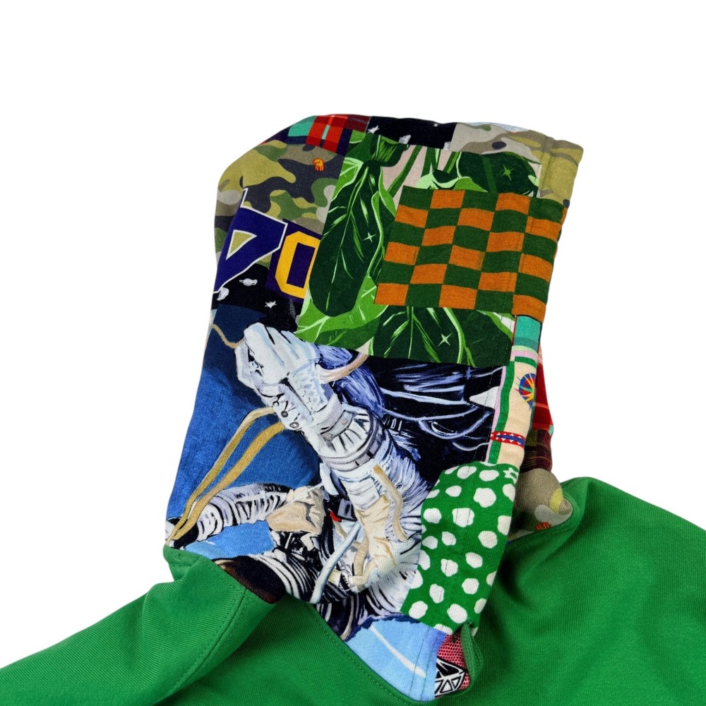 Billionaire Boys Club Green Astronaut Patchwork Hoodie Men's Size XXL - Picture 4 of 10